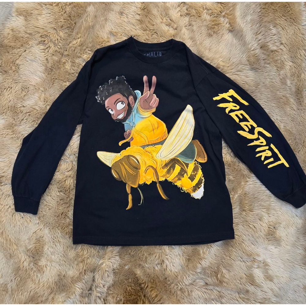 Khalid Free Spirit Tour 2019 Large Long Sleeve Official Tour T-shirt Merchandise